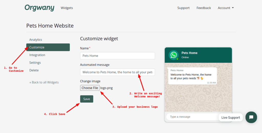 Whatsapp WordPress plugin guide step 2.4